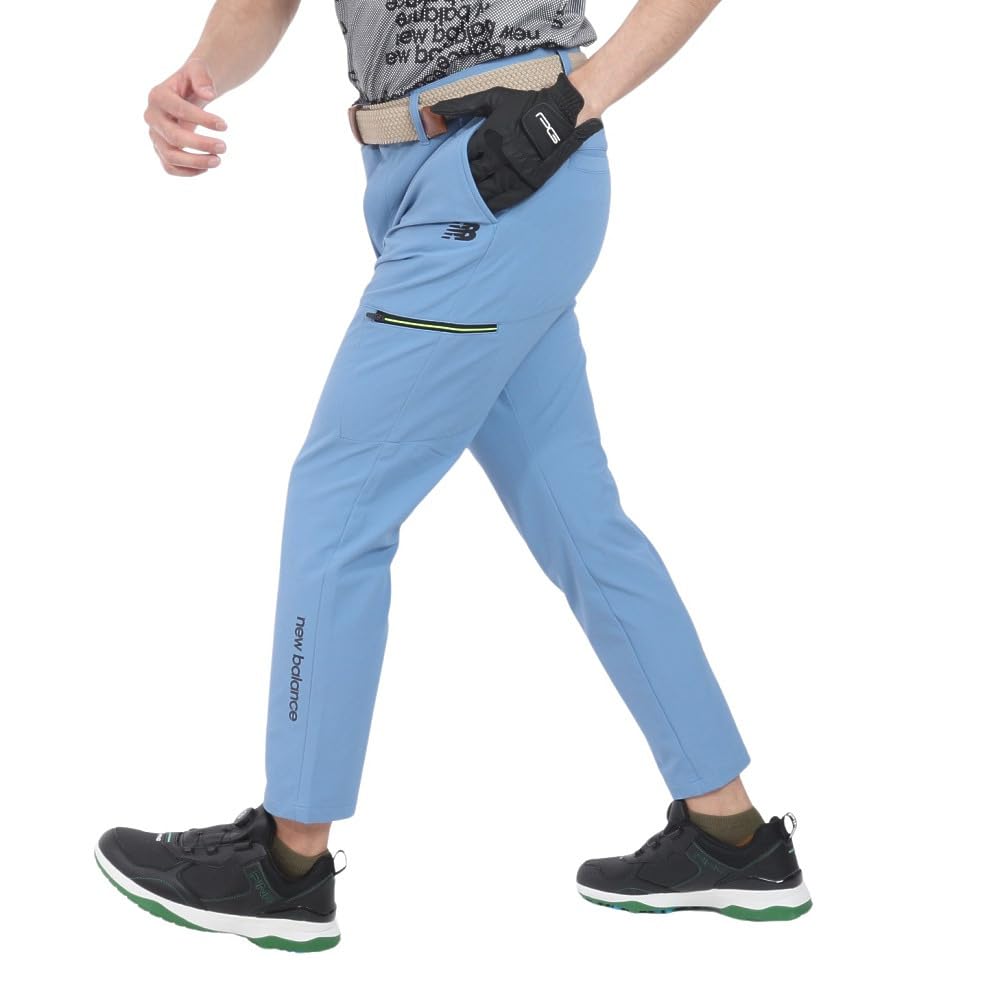 Golf Cropped Pants Quick UV 5 [New Balance] Men's (Sweat Absorbent, Drying, Protection, Stretch) / 012-4131003 112_Blue [L]