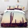 Desert Cactus Landscape Printed Bedding Set 3d Duvet Cover Sets Pillowcases Adult Children Twin Full Queen King Size Bedclothes