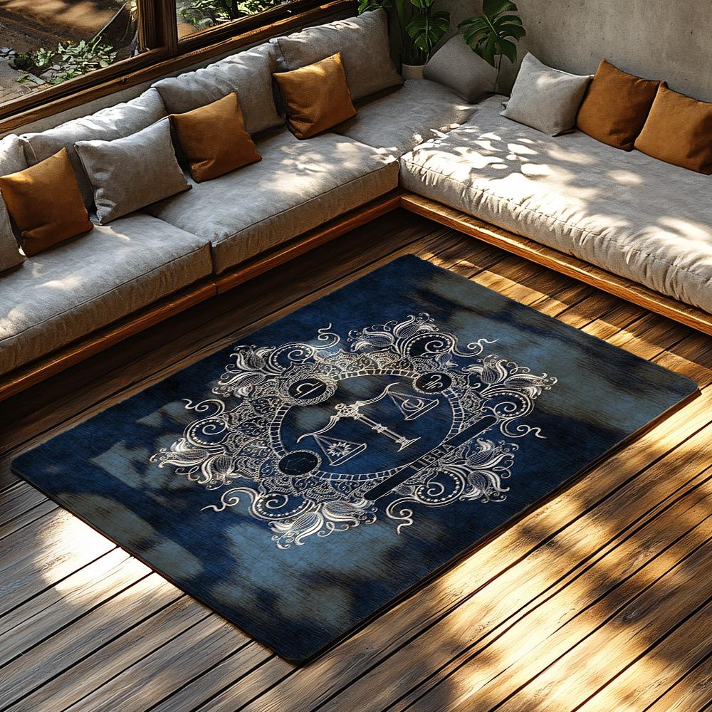 Stylish Home Decor Area Rug Modern Abstract Carpet Non Slip Floor Mat Living Room Accent Rug Durable Washable Indoor Outdoor Rug