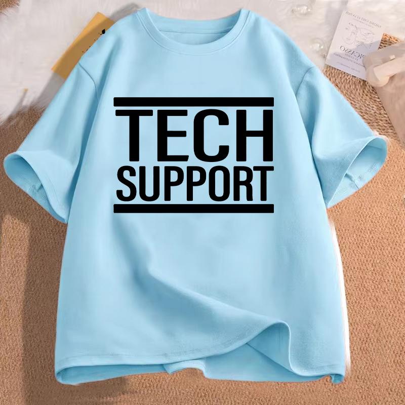 IT Tech Support Shirt Computer Nerd Tee Geek IT Help Desk T-shirts,Programmer Engineer T-Shirts,short Sleeve Tops,summer Tops