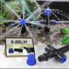 1/4" Garden Irrigation Watering Kit 8-hole Dripper with Stake Adjustable Sprinkler 6mm Quick Push Slip Lock Outdoor Drip Sprayer