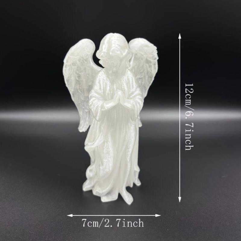 Guarder Angel Figurines Resin Wing Angel Statue Table Ornament Praying Angel Sculpture Housewarming Gift Home Decors