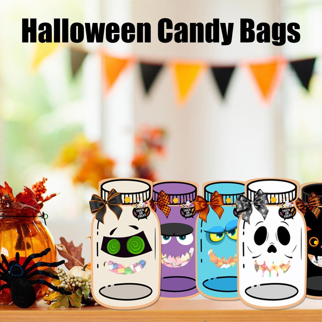 Small Halloween Candy Bags Jar Shape Cards And Candy Bags For Halloween Festive Organizer Hands-On Projects For School Gathering