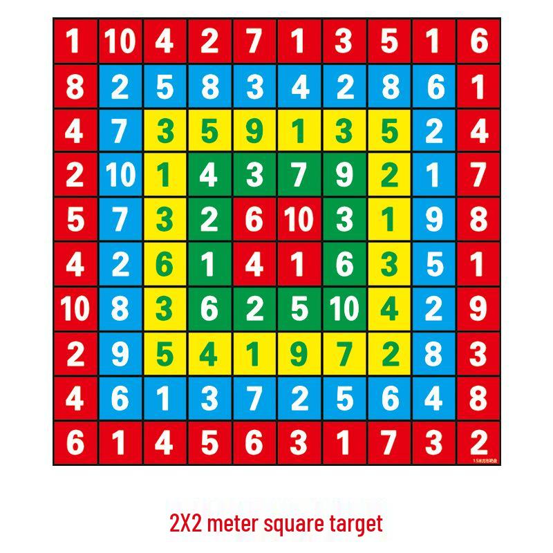 Sandbag Toss Target: Fun Outdoor Game for Kindergarten Team Building