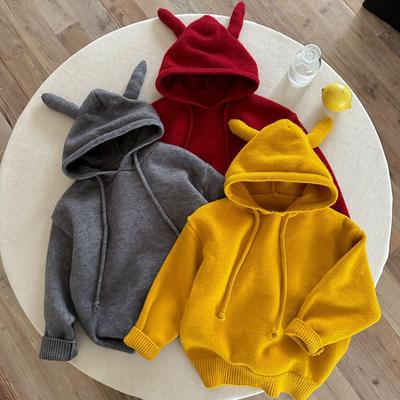 2025 Kids' Winter Hooded Sweater: Stylish Knitwear for Boys & Girls