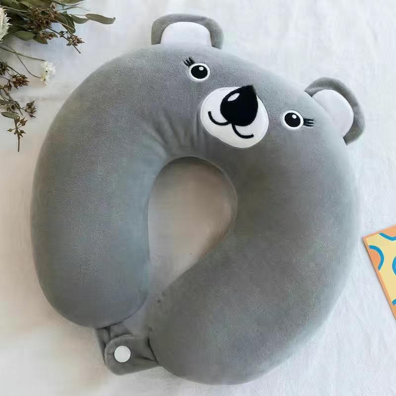 Travel Pillow Crystal Fleece Comfort Neck Pillow Office Nap