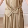 Yuzhaolin Mid-Aged Women's Sleeveless Two-Piece Set