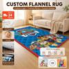 Paw Patrol Rescue Team Theme Rug Nonslip Durable Carpet For Gaming Room Play Area Home Party Decor Halloween Gift