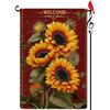 Autumn Garden Flag Featuring Sunflowers, Perfect for Outdoor Decoration, Double-Sided, Measuring
