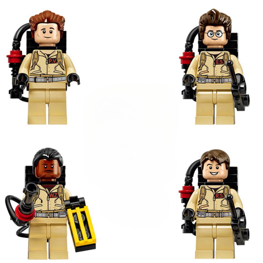 

X108-111 Ghostbusters Devil Busters Marshmallow Ghost Quality Building Block Minifigures Toy