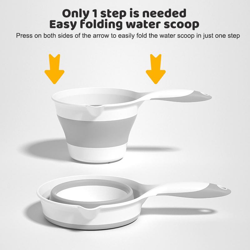 Hot Sale Folding Water Ladle Portable Plastic Water Ladle For Kitchen Can Be Hung