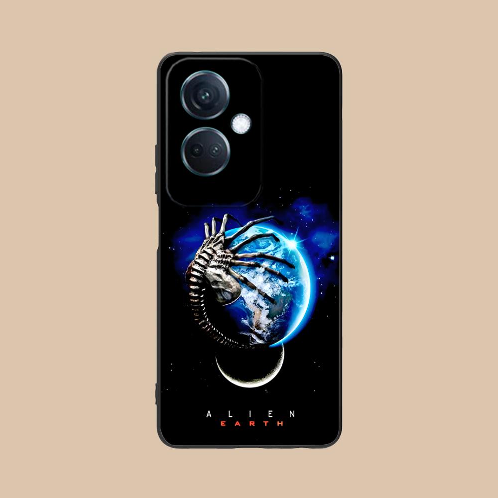 Alien Earth Mobile Cell Phone Case for OPPO Reno 14 13 12 11 10 9 8 7 6 5 F T Pro 5G Colorful Printing Cover Pretty Luxury Cover