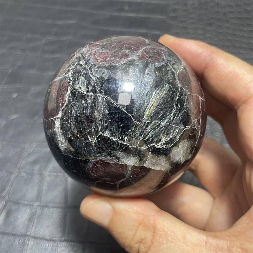 6,6 cm Natürliche Hochwertige Polierte Granat Magische Kugeln Edelsteine Kugel Reiki Kristall Sammlung Geschenke