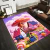 Fantasy Mushroom Village Carpet with Colorful Candy Land Theme Design Suitable for use as an anti-slip for living room bedroom sofas