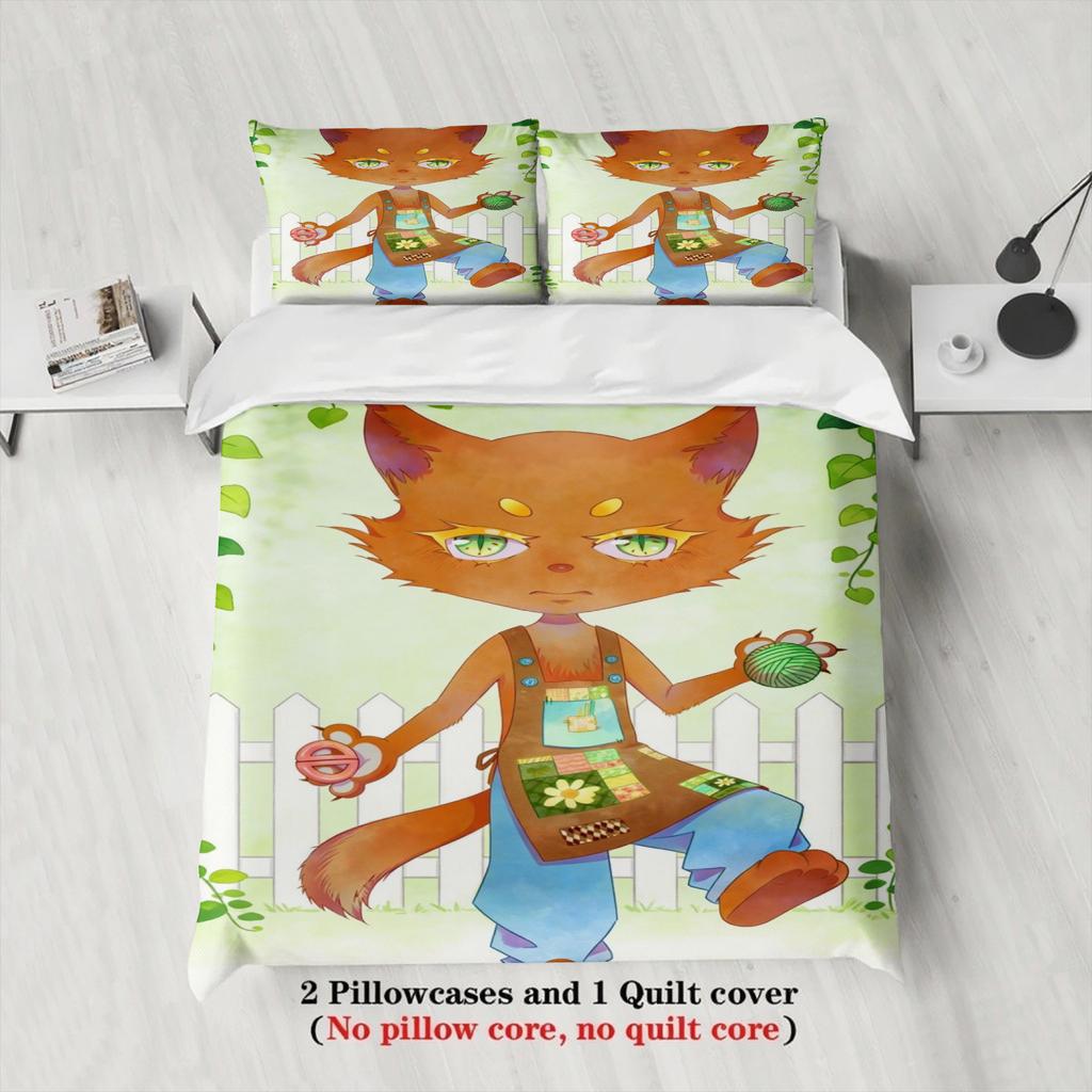 Softville Cozy Town Cute Fern The Quilt Fox Bedding Set With Duvet Cover Pillowcase For Children'S Bedroom Decor