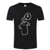 Young Men's Short Sleeve T-Shirt Man Long Nose Hangs Clothes Print T-Shirt Casual Slim Fit Shor
