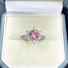 6.2mm Pointed Bottom Huazi Diamond-Inlay Ring Setting - Trendy Jewelry Style for DIY Fashion Rings