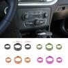 Aluminum Air Conditioner Switch Trim Ring Knob Covers For Challenger Charger 15+