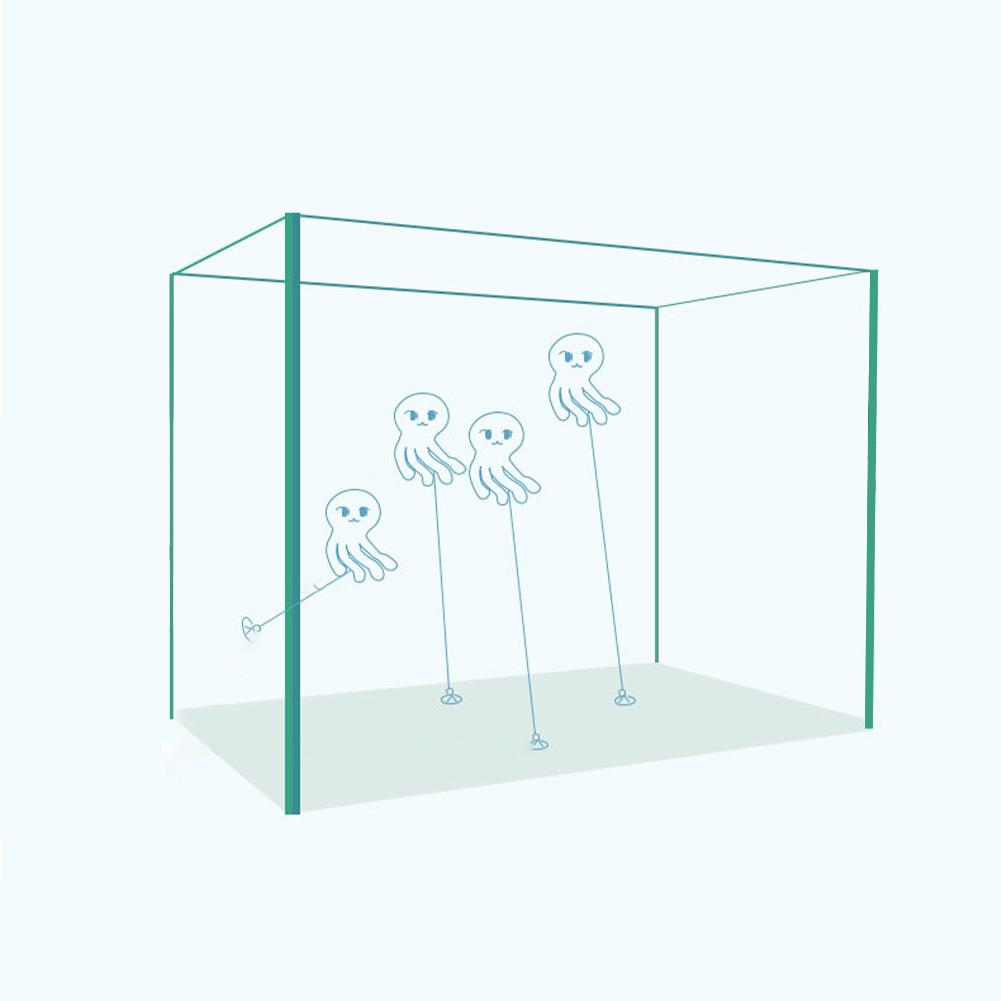 2 PCS Jellyfish Fish Tank Decorations, Soft Silicone Simulation Jellyfish Ornament With Vacuum Suction Cup, Fish Tank Jellyfish Glow Decorations For F