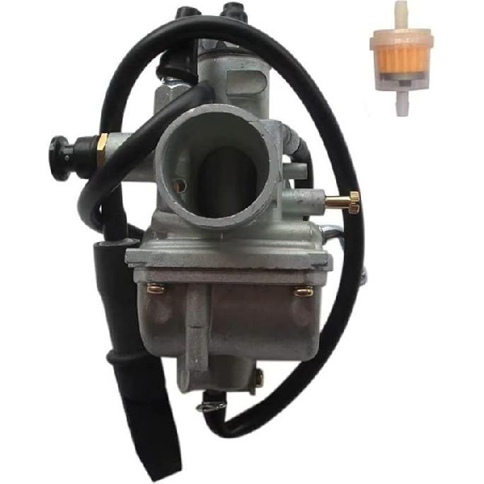 Carburetor & Choke Cable for Suzuki LTF230 Quadrunner 250 LT250E LT250EF 2x4 1985 LTF250 1988-1996 13200-18B10 13200-24510