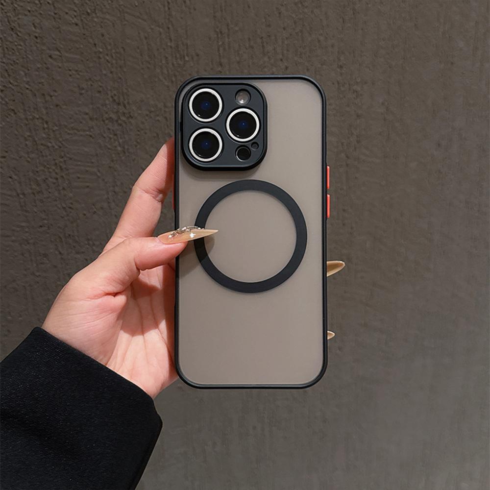 

Чехол для телефона Skin Feel Matte Magnetic для iPhone X XR SE2020 6 7 8 11 11Pro 12 12ProMax 13 13Mini 14 14Plus 15 15Pro 16 16ProMax Чехол Hard PC iPhone 11 чёрный