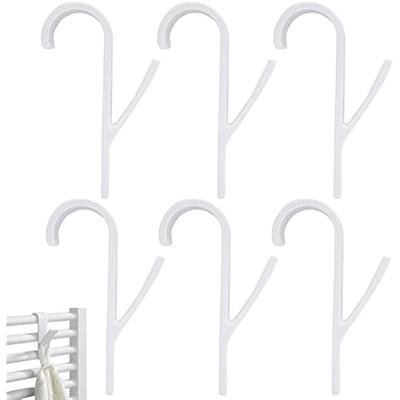 6 Haken für Badetücher, Haken für Heizung, Kunststoff, für Bad und Küche
