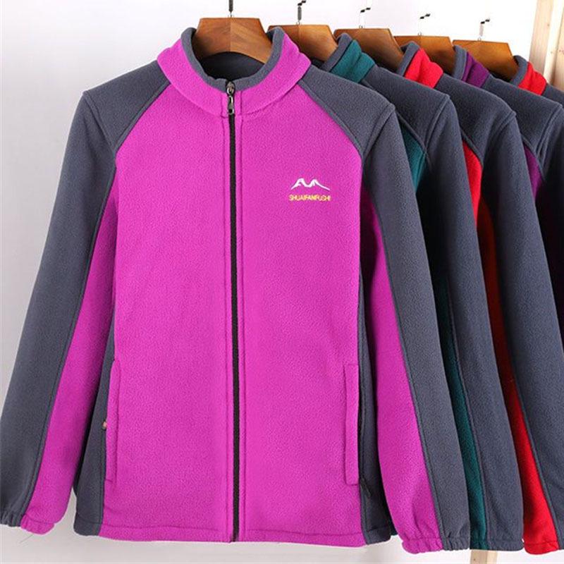 Doppelseitiger Fleece-Mantel für Damen - Sweatshirt mit Fleece-Futter für Mütter und Senioren (Frühling, Herbst, Winter).