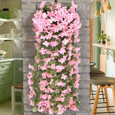 2Pcs Simulated Flowers Bouquet Bright Color Indoor Outdoor Artificial Plants Lifelike Design No Withering Artificial Flowers
