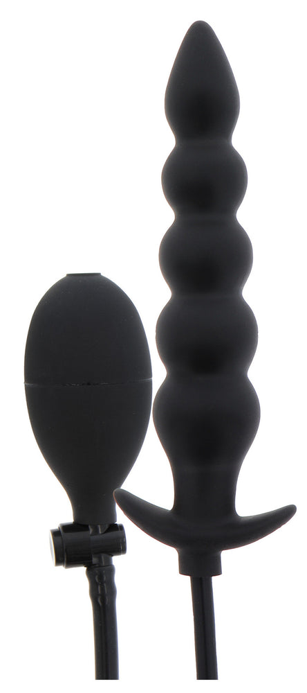 Plug gonflable Ribbed Advanced 18.5 x 4 cm Noir - Hidden Desire - Plugs Gonflables