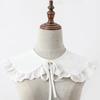 Adjustable Lace False Collar Sweet Ruffled Shawl Fashion Detachable Collar  Women Girls