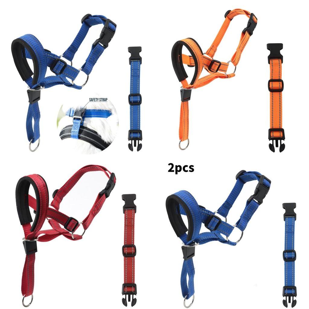Dog Muzzle Adjustable Breathing Nylon Safety Training For Small Medium Large Pets