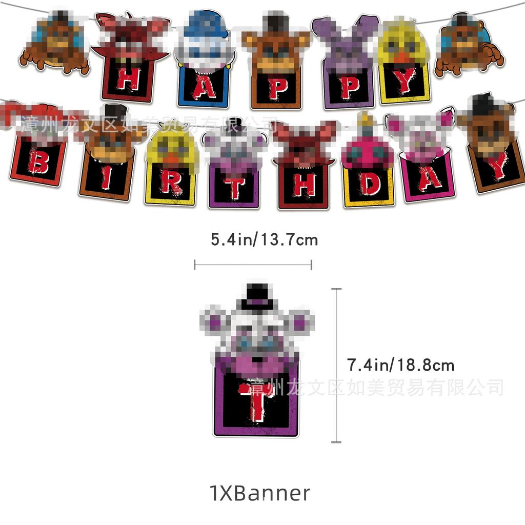 Creative Birthday Party Decorations Kit Teddy Bear Theme Banner Cupcake Toppers Balloons Set Kids Boys Girls Party Supplies