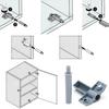 10pcs Damper Buffer For Cabinet Door Drawer Wardrobe Furniture Bumper Plastic Stopper Household Kitchen Hardware With Screws