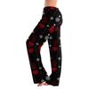 Womens Pajama Pants Sleepwear Casual Drawstring Elastic Waist Pants Comfy Straight Yoga Loose Trousers