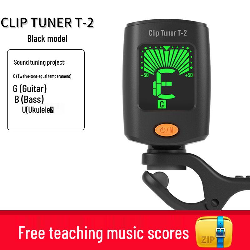 Little Angel Universal Electronic Tuner for Guitar, Ukulele, and Violin - Perfect for Beginners with Automatic Battery Function