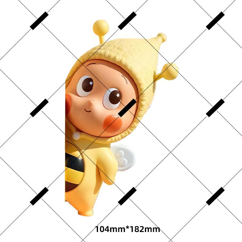 Waterproof Star Cartoon Car Decal - Creative Cute Window Sticker