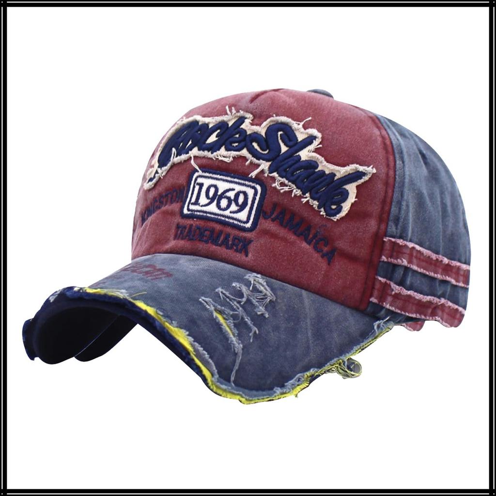 Baseball English CA966 [White Fang] Hat, Cap, Letters, Brim, Stylish, Fashionable, Cool, Men's, Women's, (Brown)