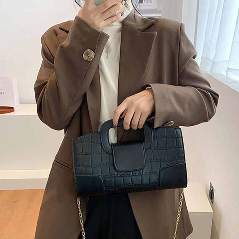 Trendige Ketten-Umhängetasche Damen Kleinserien-Design Baguette-Handtasche Vielseitig Ins Beliebt Mini-Quadratische Tasche Handheld