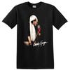 Lady Gaga Pop Star Portrait Singer Microphone Fan Art T Shirt Graphic Tee