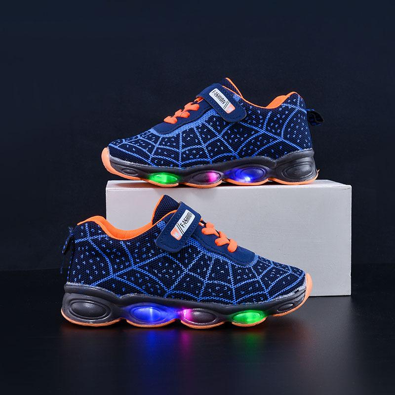Boys' Shoes, Girls' Single Shoes, Illuminated Sports Shoes