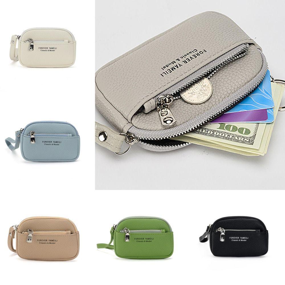 Softer Leather Money Coin Purse Thin Zipper Wear-resistant Wallet Money Bag Waterproof Pocket Purse Women