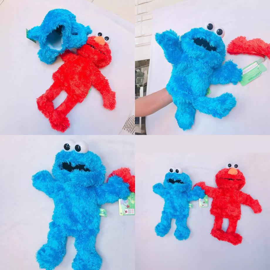 Fantoche de Mão de Pelúcia Elmo da Vila Sésamo Com Função de Gravação Para Aprendizado e Brincadeira de Crianças