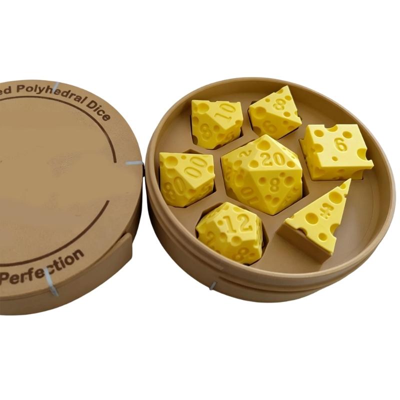 7Pcs/Set Polyhedral Plastic Dices Multi-Faced Various Shape Digital Game Dices for Club Party Family Board Game Props