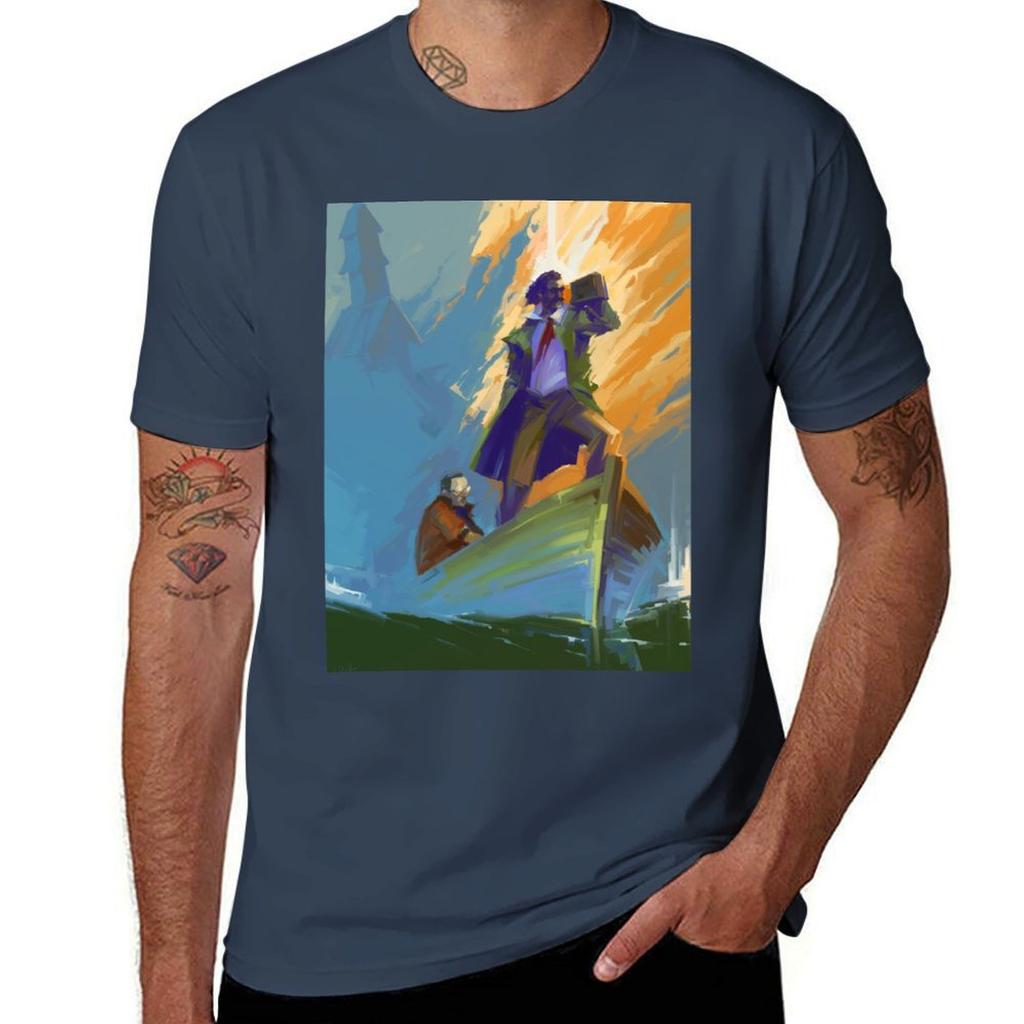 Disco Elysium Fanart Poster T-Shirt Schnelltrocknendes Trainings-Kurzarmshirt T-Shirt