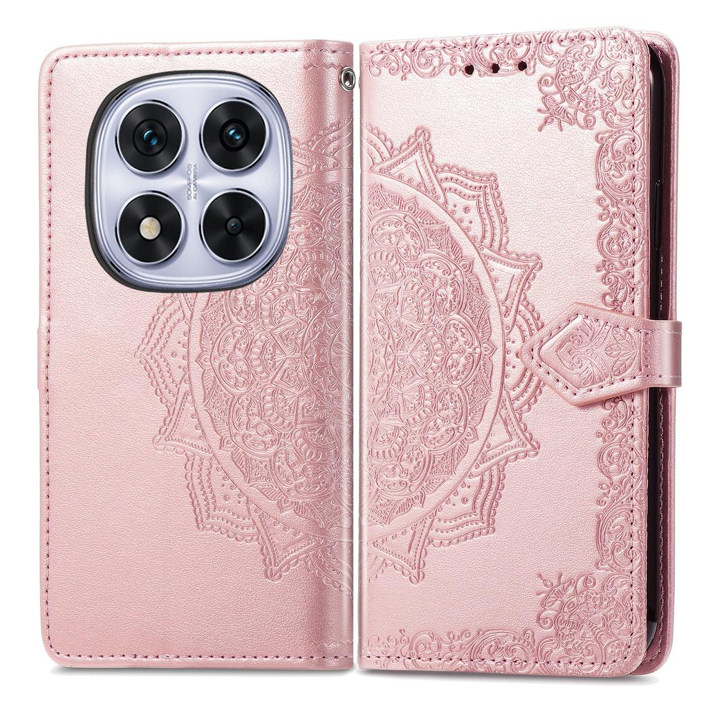 For Xiaomi Poco M8 Pro 5G/Redmi Note 15 Pro+ 5G (Global) Case Wallet Mandala Flower Leather Phone Cover Stand View