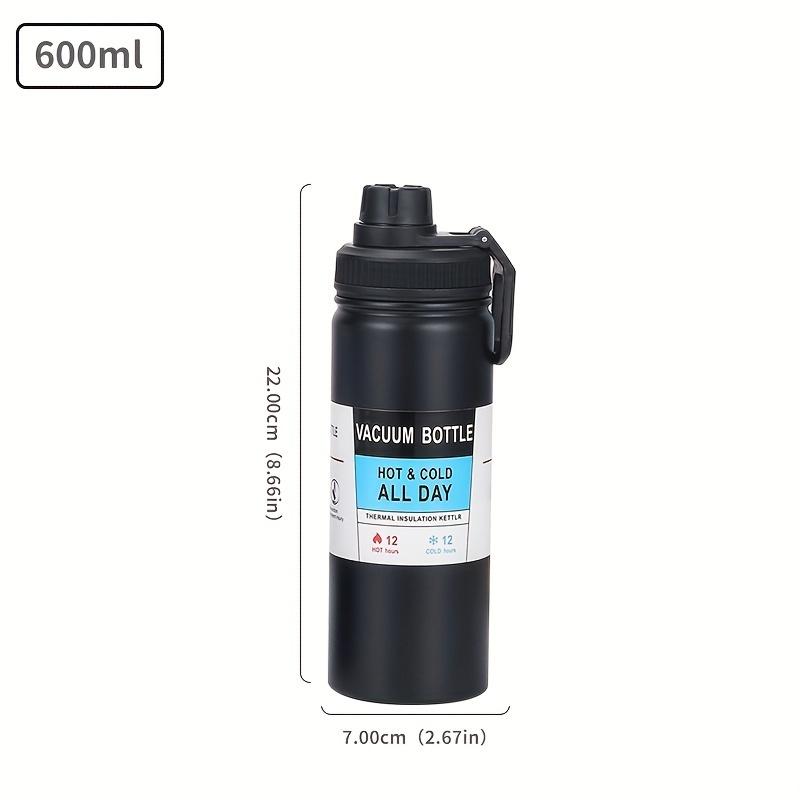 1pc, Vacuum Sports Water Bottle, 304 Stainless Steel Water Cups, Portable Travel Water Bottles, for Camping, Hiking, Fitness, Outdoor Drinkware