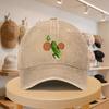 Mens Baseball Cap with Dumbbell Cucumber Cartoon Pattern Fashionable Casual Adjustable Hat for SpringAutumn Outings Travel