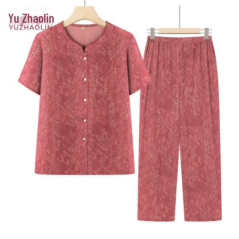 YUZHAOLIN Women's Summer Short Sleeve T-Shirt Set