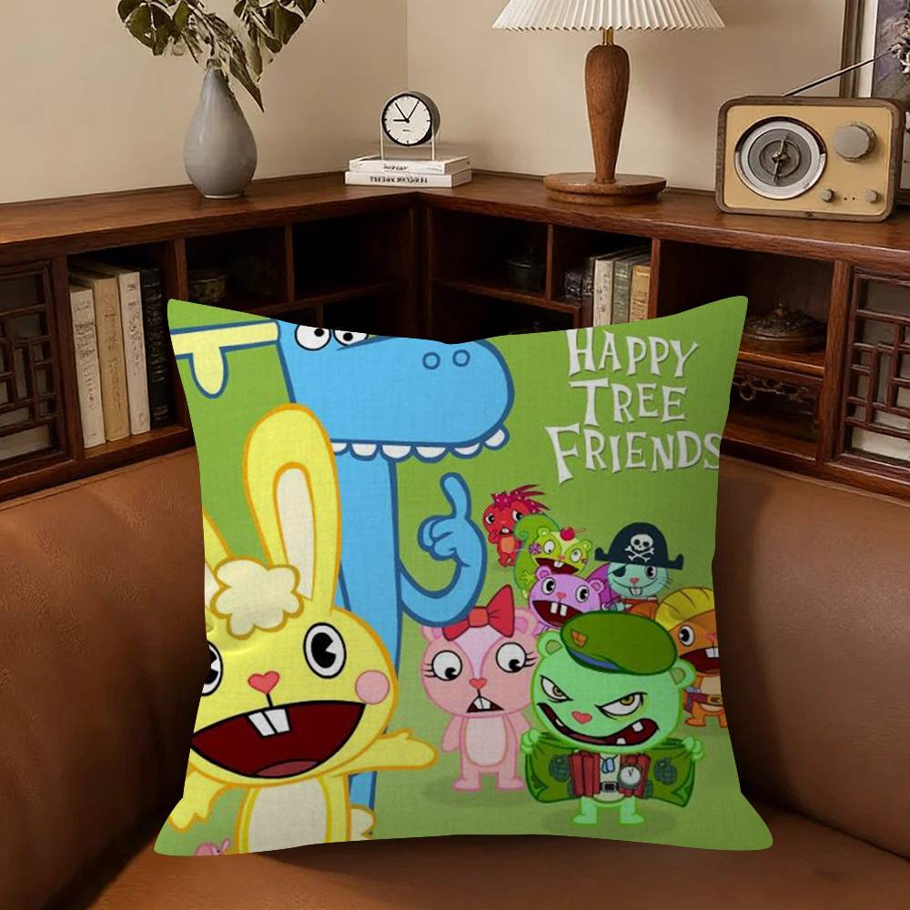 Anmie A-Happy Tree Friends-S Pillow Cover Sofa Cushion Cover Home Room Decoration Children Gift