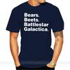 BEARS BEETS BATTLESTAR Office Dwight Schrute Dunder Mifflin T-Shirt SIZES S-5X Male Brand Teeshirt Men Summer Cotton T Shirt
